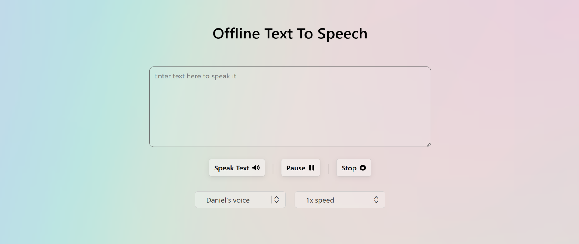 screenshot of text to speech